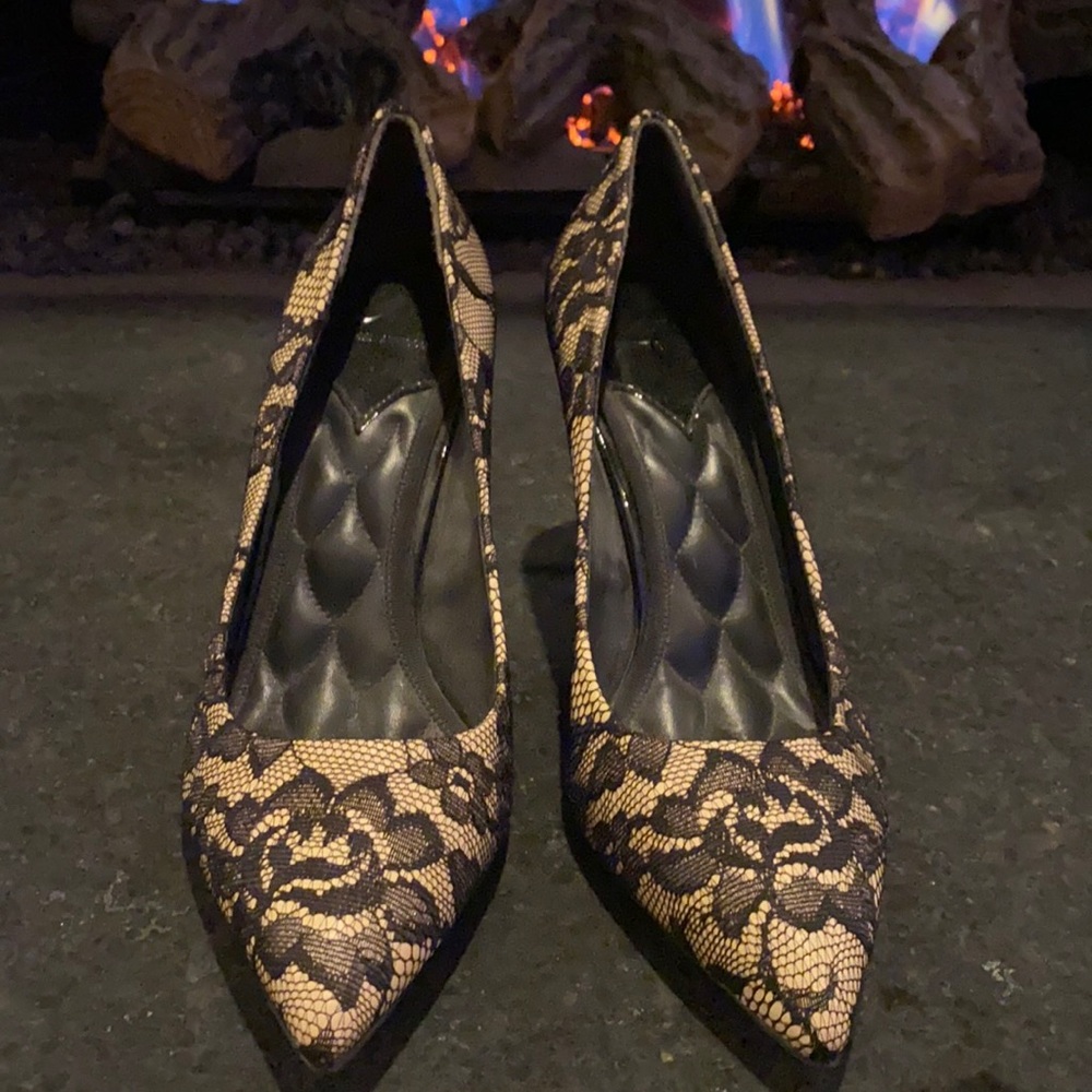 Brian Atwood Lace Pump